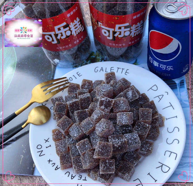 可乐糕推荐泰式风味布丁泰国网红休闲糖果糕小吃零食软糖500g罐装