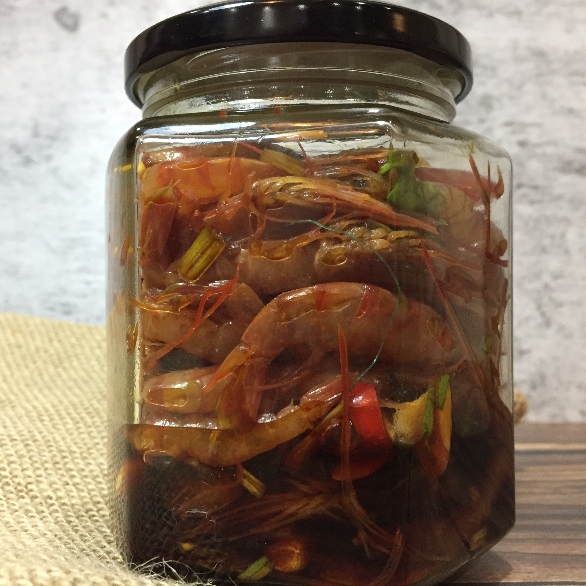 汕尾特产新鲜腌红虾380g/罐 传统腌制手艺 无添加任何防腐剂！