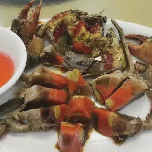 汕尾特产腌制超级好吃出名的大个红心咸膏蟹海蟹螃蟹类制品