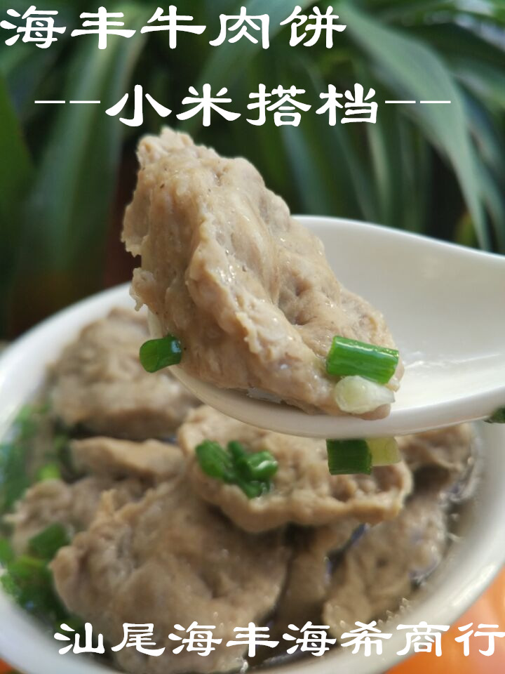 汕尾特产 海丰特产牛肉饼 潮汕家乡牛肉饼 海丰小吃 小米搭档
