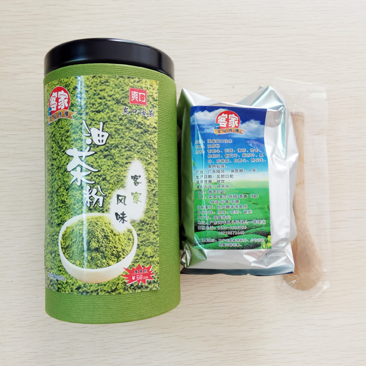 汕尾海丰陆河客家油茶粉 咸茶配料 瓶装油花粉 250克