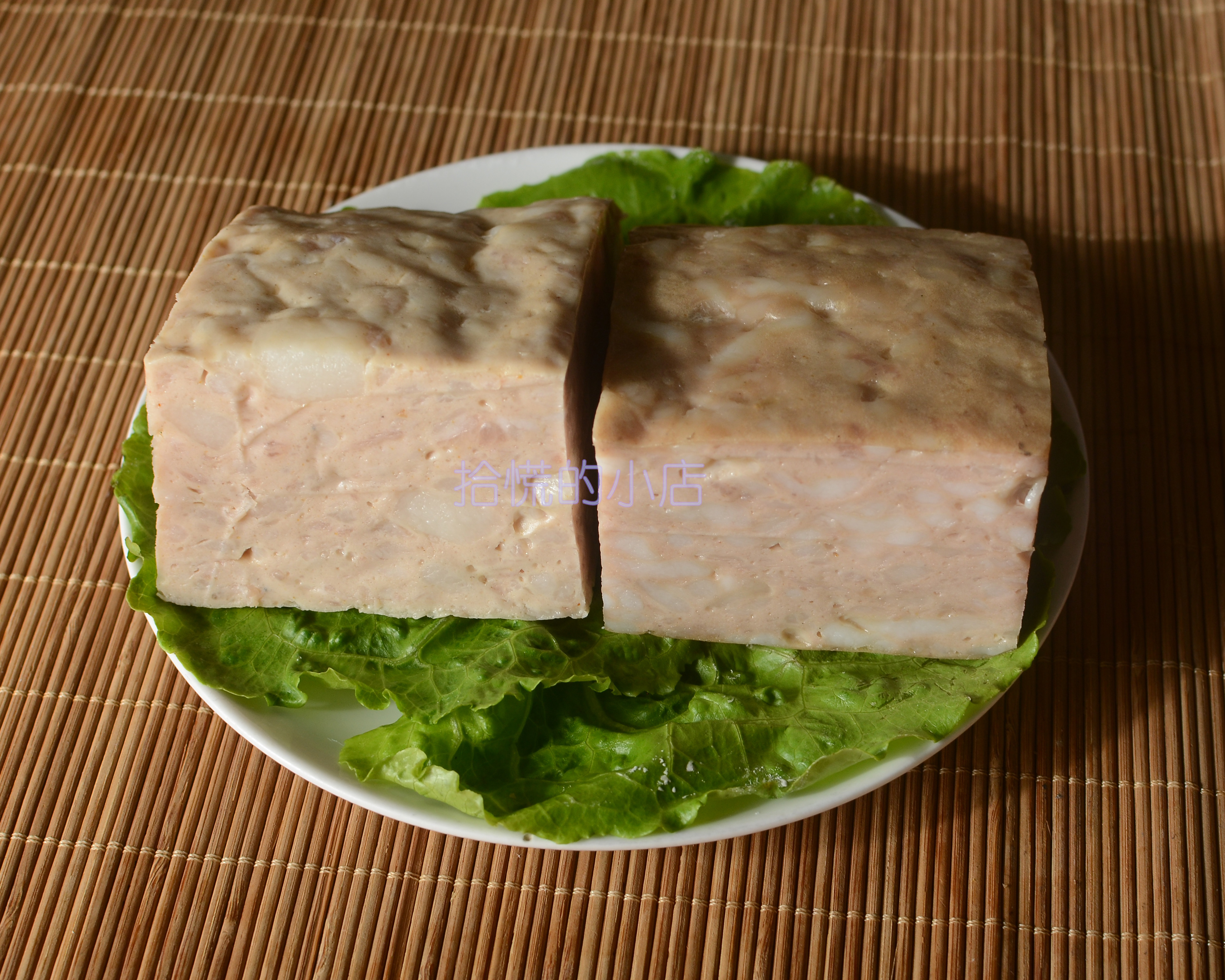 大地鱼粉猪肉饼 潮汕特产猪肉卷 铁脯鱼肉饼 特色美食火锅500克