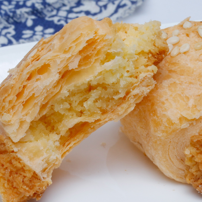 黄金肉松酥椰蓉酥 手工芝麻肉松卷 椰蓉饼肉松饼澳门特产小吃零食