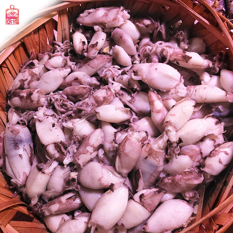 南澳宅鱿小鱿鱼熟鱼吹筒仔笔管鱼尔饭即食速冻250g满四包邮
