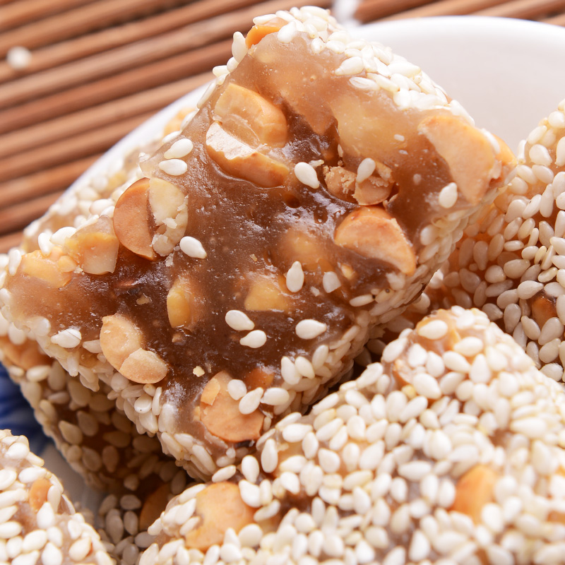 潮汕特产 豆仁明 软糖 糕点 小吃 零食 休闲食品 茶配