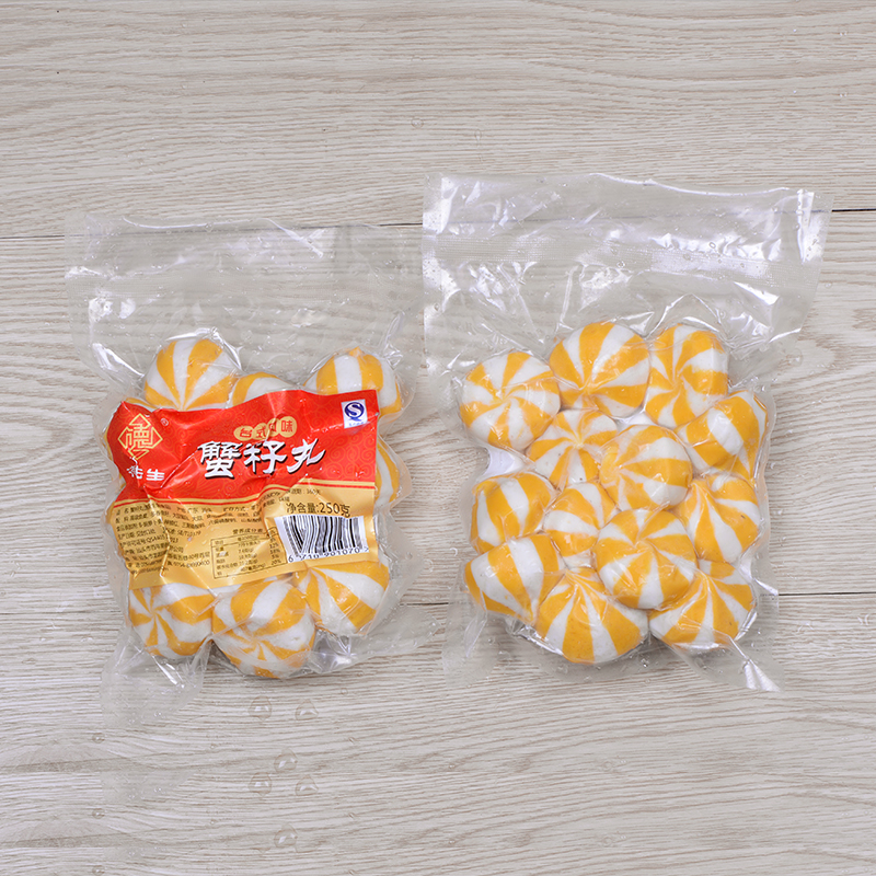 500g速冻新鲜蟹籽丸小丸子豆捞火锅麻辣烫食材冷冻食品
