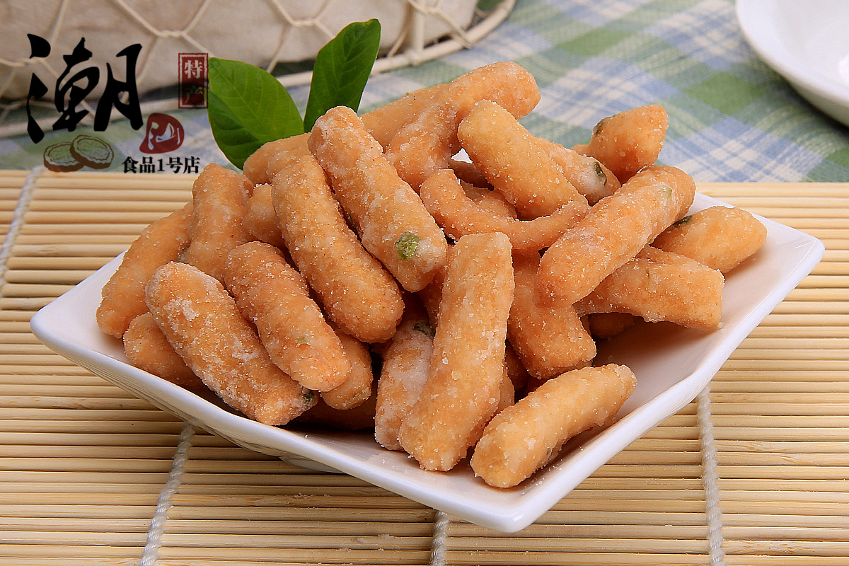 潮汕特产小吃兰花根75g香甜酥脆糯米麻条猫屎条美食零食品