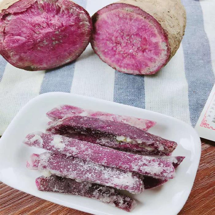 潮汕特产反沙紫薯条天然红薯干无糖红薯香脆紫薯条地瓜食品番薯