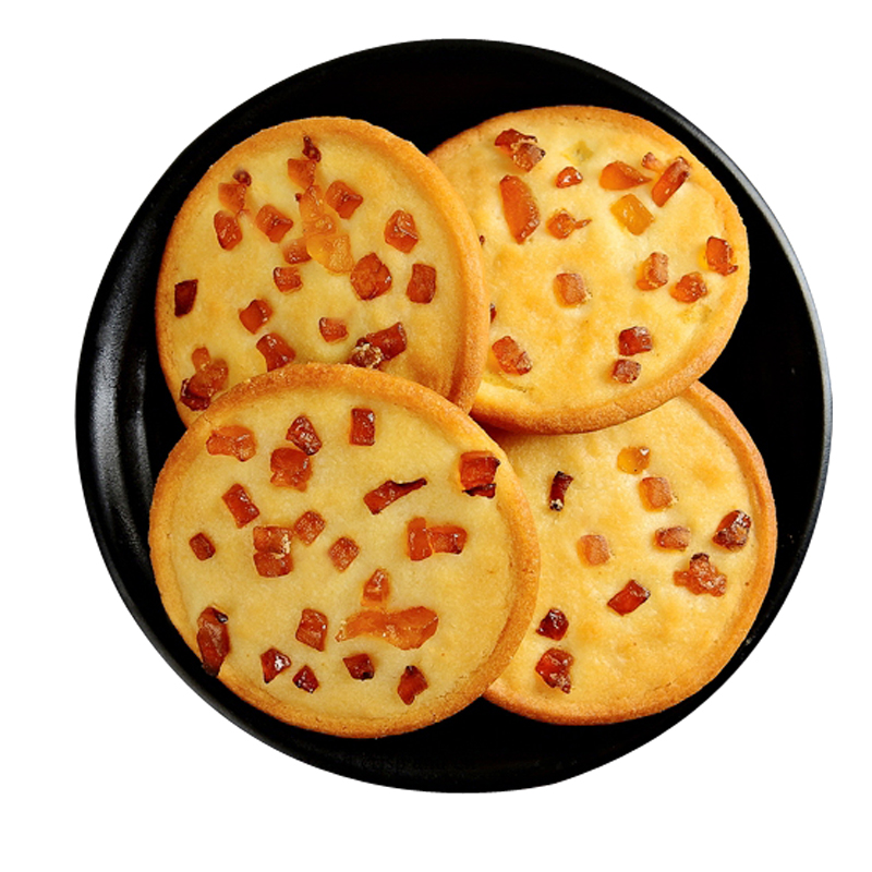 包邮包装香港进口CAIBOSS加州芒果果粒饼干曲奇172g盒办公室零食