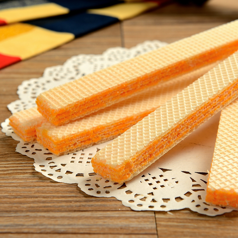 包邮包装人气推荐零食印尼进口纳宝帝那巴提威化芝士饼干200g盒装