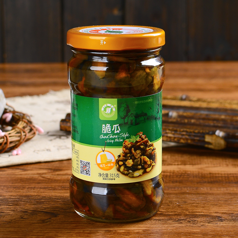 潮汕小菜特产酱菜酥脆泡菜脆瓜杂锦菜杂咸佐粥早餐下饭菜咸菜315g