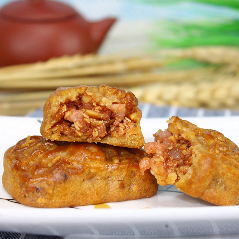 潮汕潮州特产小吃特色传统美食鹏发手工腐乳饼茶点糕点鸡仔饼包邮