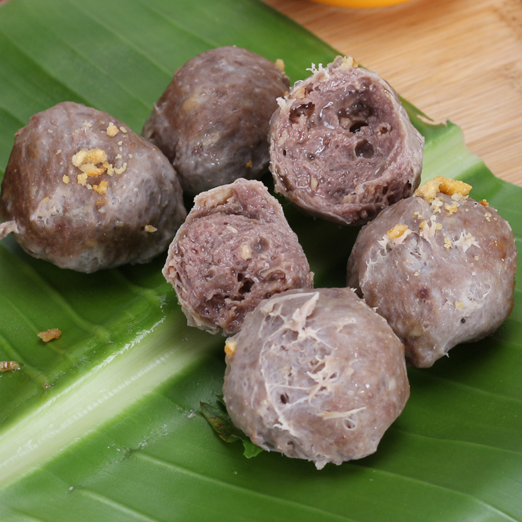 潮客来潮汕特产潮州手打牛筋丸正宗 烧烤火锅牛肉丸子2斤多省包邮