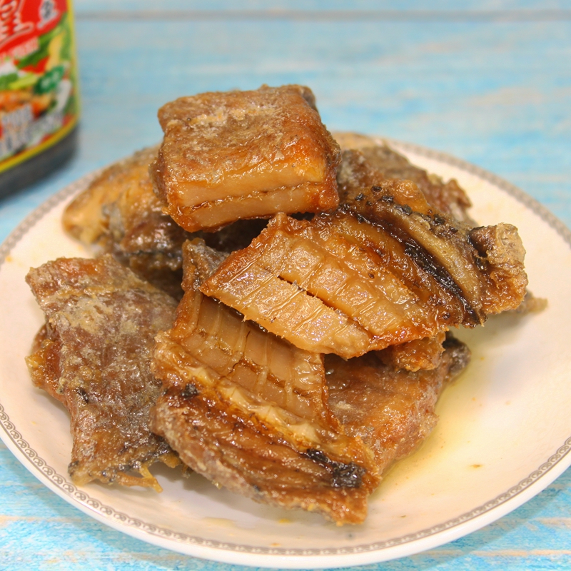 潮汕汕头特产咸带鱼干罐头油炸盐渍腌制带鱼上等好咸鱼皇下饭配粥