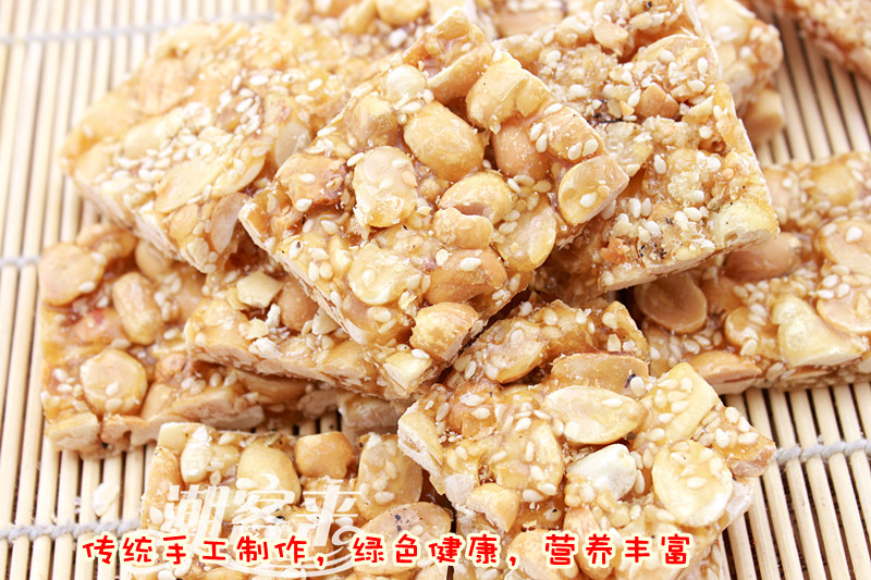 潮汕潮州特产美食小吃传统手工豆方豆板花生酥花生糖散装300克