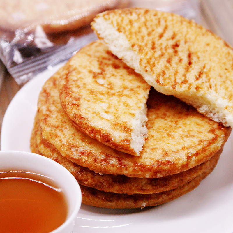 【买2送1】瑾诺酱油饼400克15小包网红零食粗粮非油炸酥性饼干