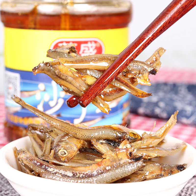 潮汕特产蓬盛沙丁鱼180g/瓶装 早餐配粥下饭小菜即食海鲜小鱼罐头