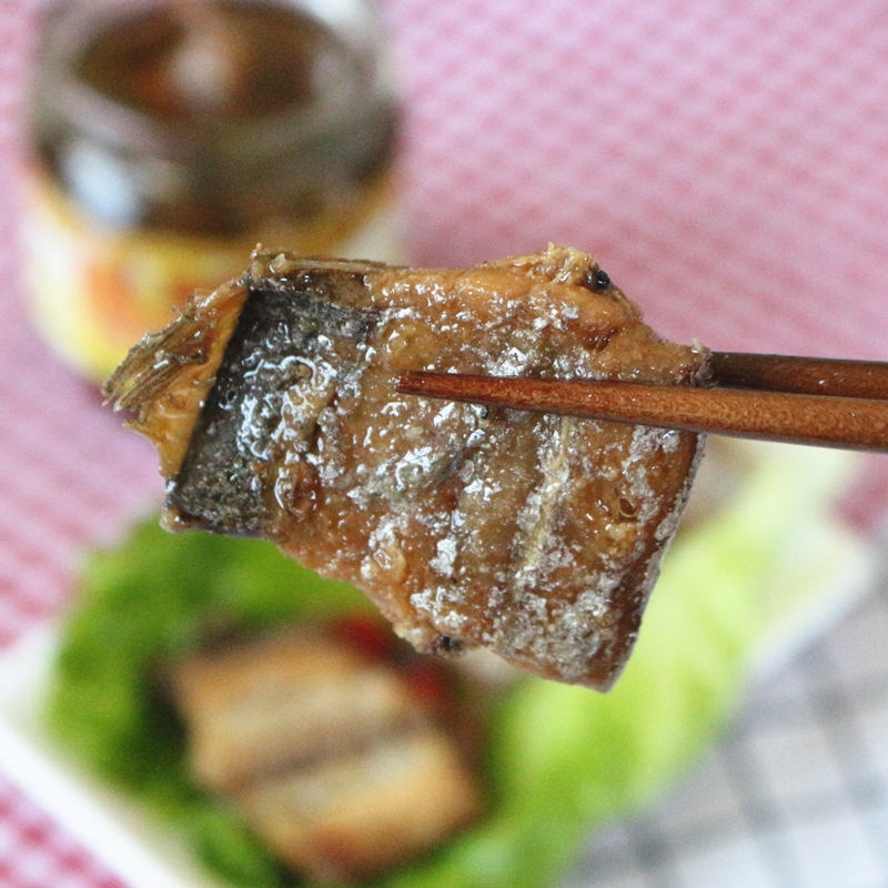 尚食潮味|带鱼罐头 潮汕油炸带鱼开胃咸杂即食海鲜咸鱼块165g瓶装