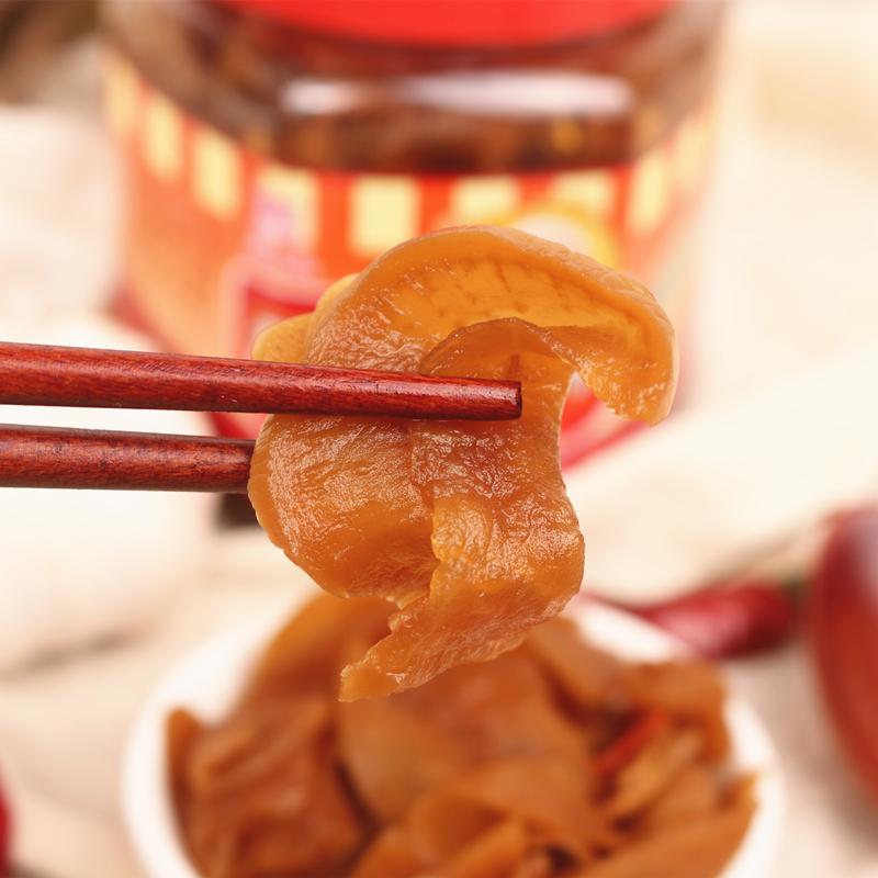 正宗吴老头香脆萝卜片 潮汕特产潮州菜脯 开胃下饭辣泡菜 485g/瓶