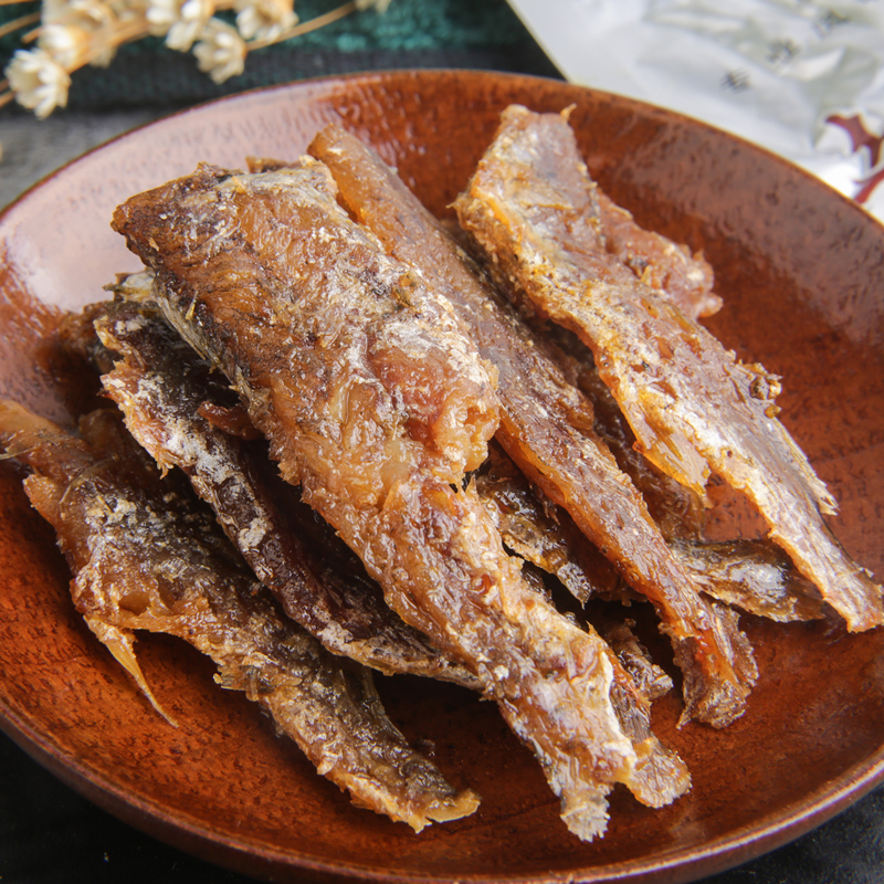 吴香记即食鱼休闲零食6袋 香辣盐焗口味任选拌饭小鱼仔肉干类罐头