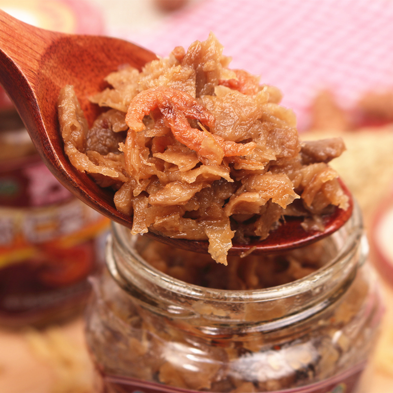 吴老头虾仁菜脯 正宗潮汕特产下饭开胃菜圃丁潮州咸萝卜干3瓶包邮