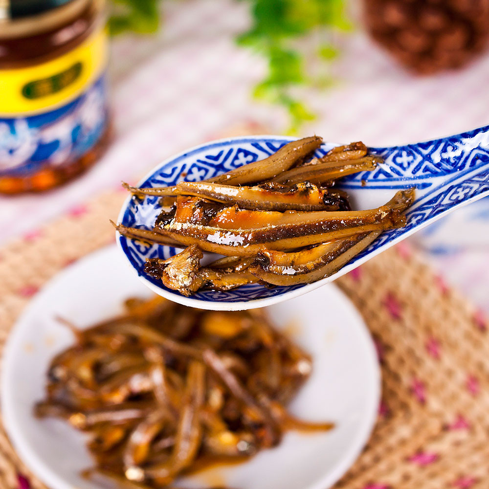 潮汕特产蓬盛沙丁鱼180g杂咸汕头腌制鱼仔海味油炸鱼仔6瓶包邮