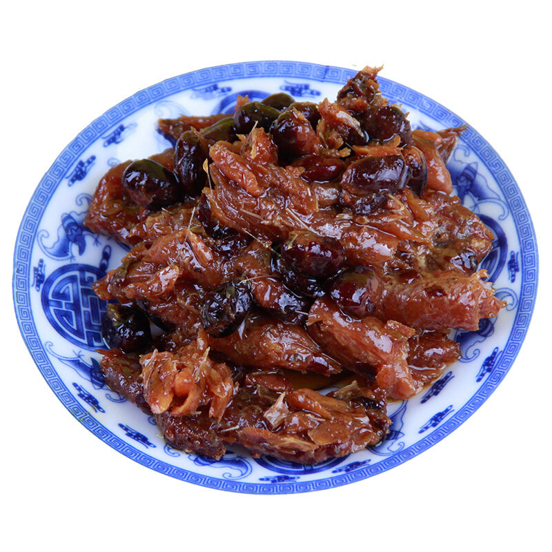 满6罐包邮潮汕特产玉蕾豆豉箭鱼184g易拉罐杂 咸鱼罐头鱼