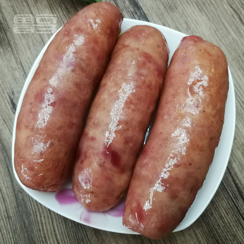 火山石烤肠潮汕热狗肠400g 原味黑椒味鲜肉烧烤香肠脆皮肠地道肠