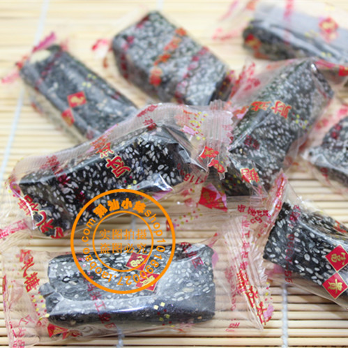 潮汕特产纯黑芝麻糖 软芝麻糖 休闲零食营养美味黑芝麻条(软)