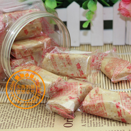 广东潮汕客家特产传统纯手工制作芝麻花生咸豆麸 豆夫糖 咸 罐装
