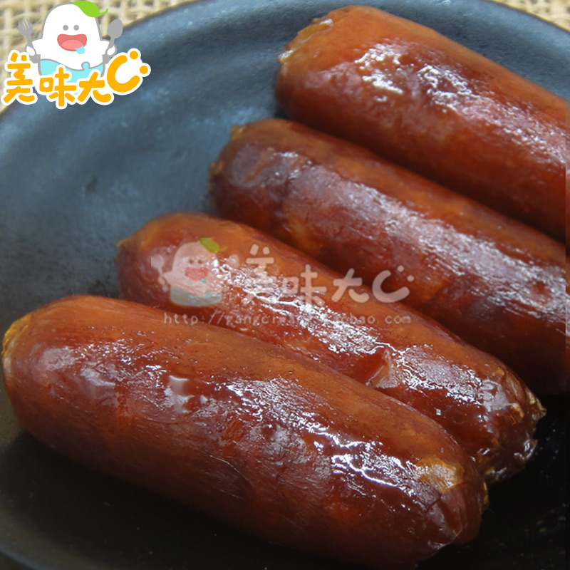 老山合 迷你烤肠肉枣400g 广式小腊味 办公休闲即食碳烧烤猪香肠