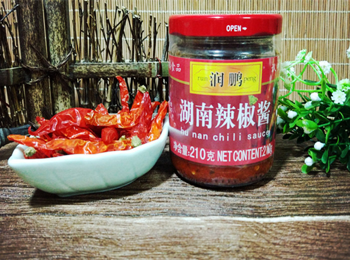 【包邮3瓶*210g】润鹏湖南辣椒酱潮汕特产自制农家下饭酱广东肠粉