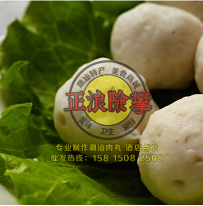 全国包顺丰潮汕特产马鲛鱼丸 手工鱼丸 送沙茶