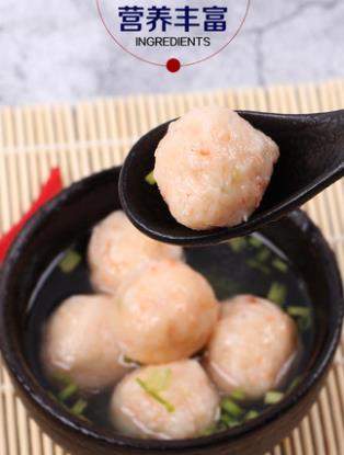 卤代表 手工鲜虾丸500g虾滑虾球潮汕海鲜特产火锅食材关东煮丸子
